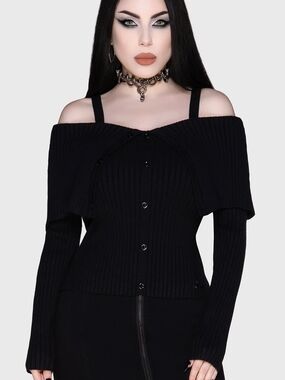 Killstar Shadow Empress Knit Top